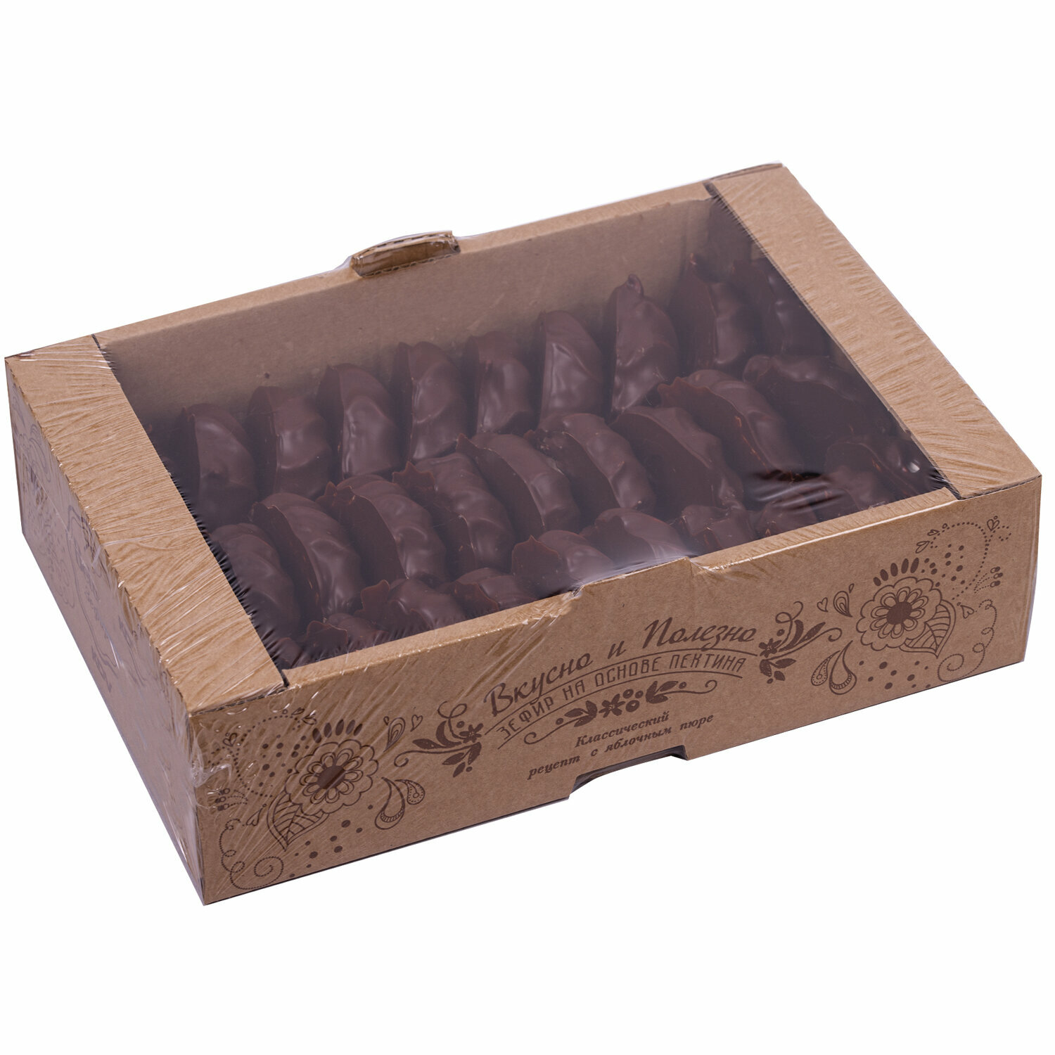 Зефир яшкино Ванильный в шоколадной глазури, 1000 г, картонная коробка - фотография № 5