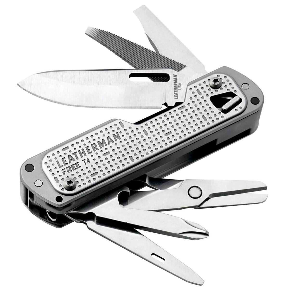 Мультитул Leatherman Free T4, серебристый 832686