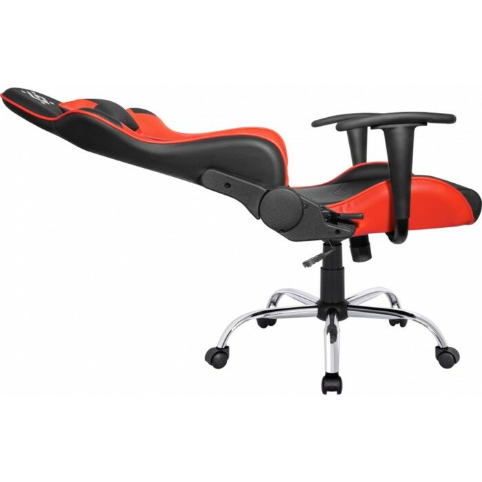 Кресло игровое Defender Azgard, до 160 кг, экокожа, черно-красное - фотография № 5