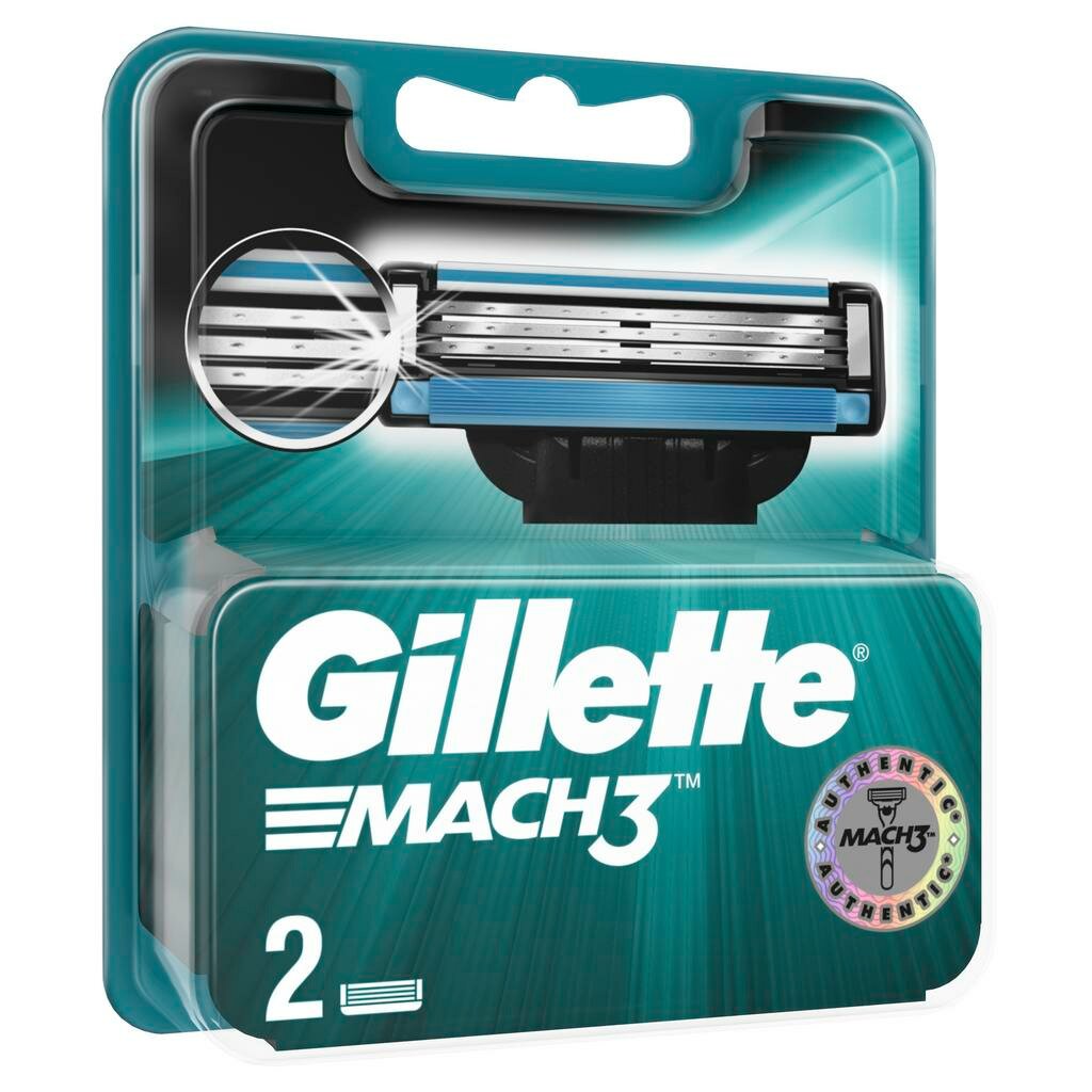 Gillette Mach3 сменные кассеты для бритья 2 шт