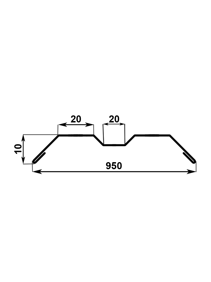 Евроштакетник Волна 1,5 м, ширина 95 мм, толщина 0,45 Зеленый мох - фотография № 8