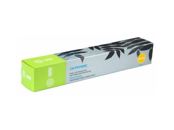 Тонер Cactus CS-PH7500C для для Xerox Phaser 7500 17800стр Голубой