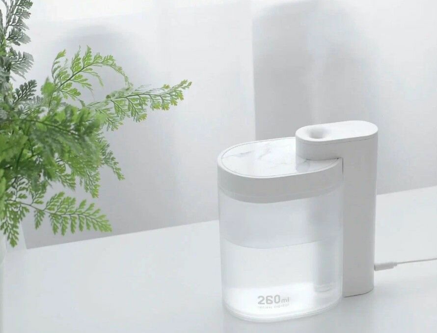 Увлажнитель настольный ультразвуковой Sothing Geometry Humidifier 260мл (DSHJ-H-002) русская версия!!, белый - фотография № 7