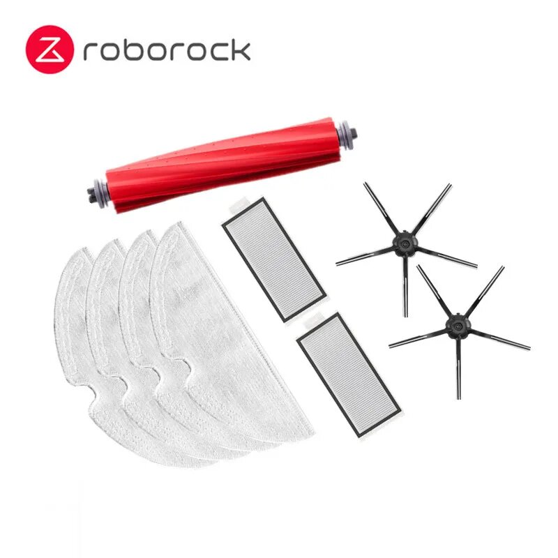 Оригинальный Roborock Q7 Max + аксессуар для моющегося фильтра, основная щетка, Швабра, боковая щетка, пылесборник, приблизительно