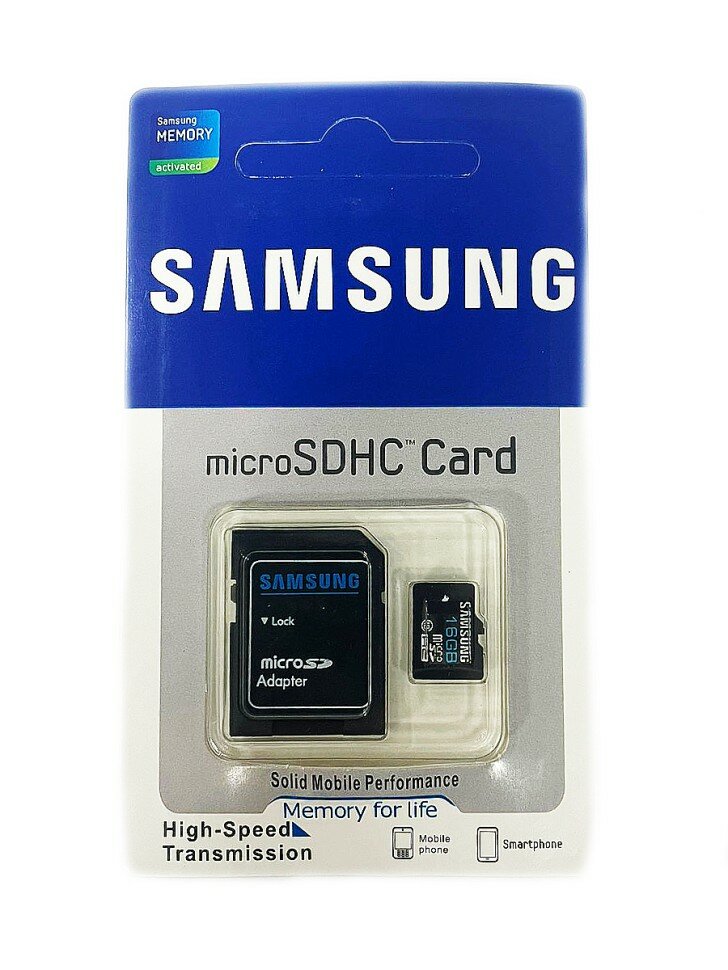 Карта памяти microSDHC Samsung EVO 128GB class 10 с адаптером