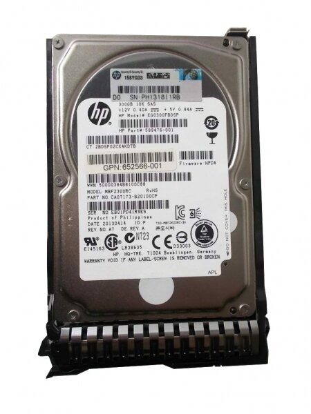   HP 599476-001 300Gb SAS 2,5" HDD