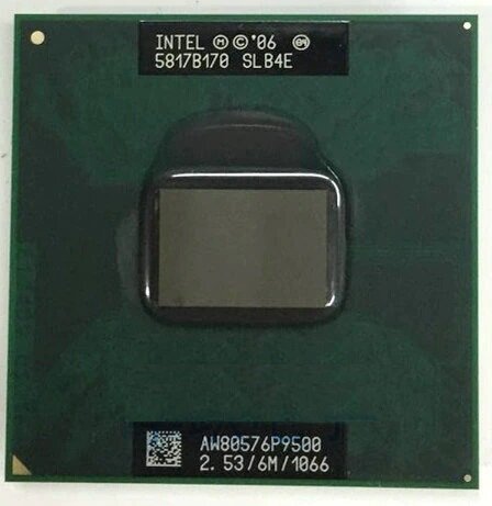 Процессор для ноутбука Intel Core2Duo P9500 (253 ГГц LGA 478 6 Мб 2 ядра)