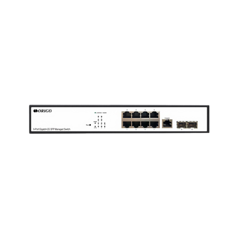 Коммутатор/ Managed L2 Switch 8x1000Base-T, 2x1000Base-X SFP, RJ45 Console, 19" w/brackets