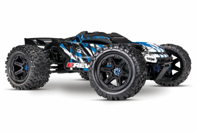 Машины на радиоуправлении TRAXXAS E-Revo VXL Brushless: 1:10 Scale 4WD Brushless Blue