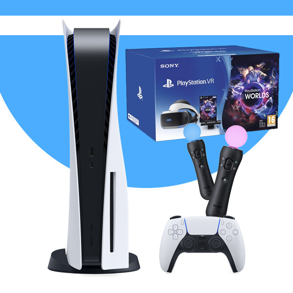 Sony Игровая приставка Sony PlayStation 5 (CFI-1218A) + PS VR (CUH- ZVR2) + PlayStation Camera + Move Pack