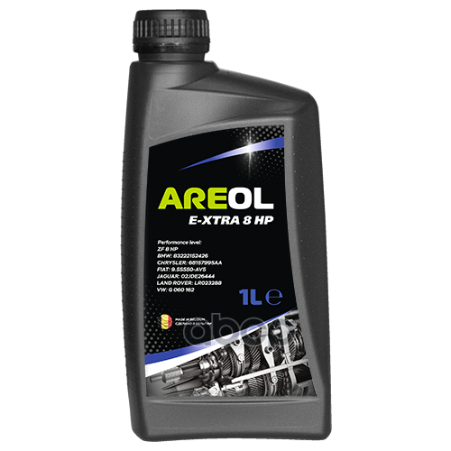 Areol E -Xtra 8 Hp (1L)_Масло Трансм.для Акпп !Синт,Зелен,Аналог Febi 39095Zf 8 Hp,Bmw 83222152426 AREOL арт. AR113