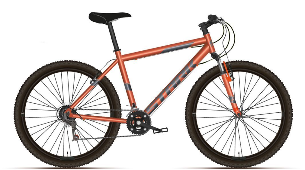 Велосипед STARK Outpost 26.1 V оранжевый/серый 20" HD00000109