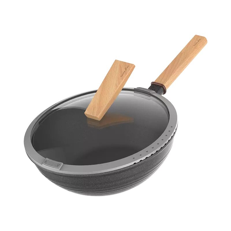 Сковорода-вок с антипригарным покрытием Taste Plus MOTOMI Wok Non-stick Frying Pan 30cm