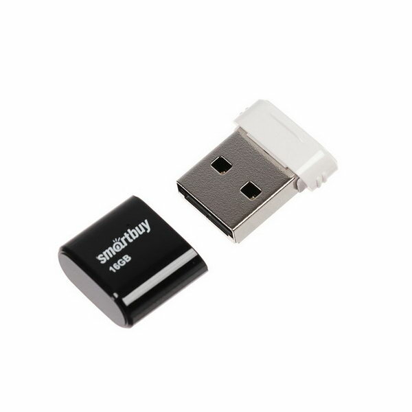 Флешка Lara, 16 Гб, USB2.0, чт до 25 Мб/с, зап до 15 Мб/с, черная