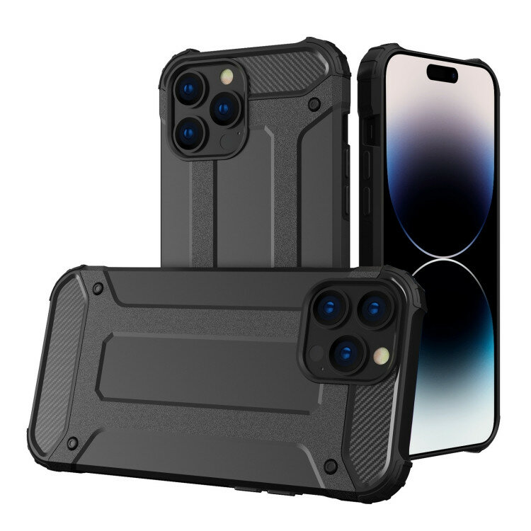 Противоударный чехол Tough Armor Ver.2 для iPhone 14 Pro Max с усиленной защитой (Black)