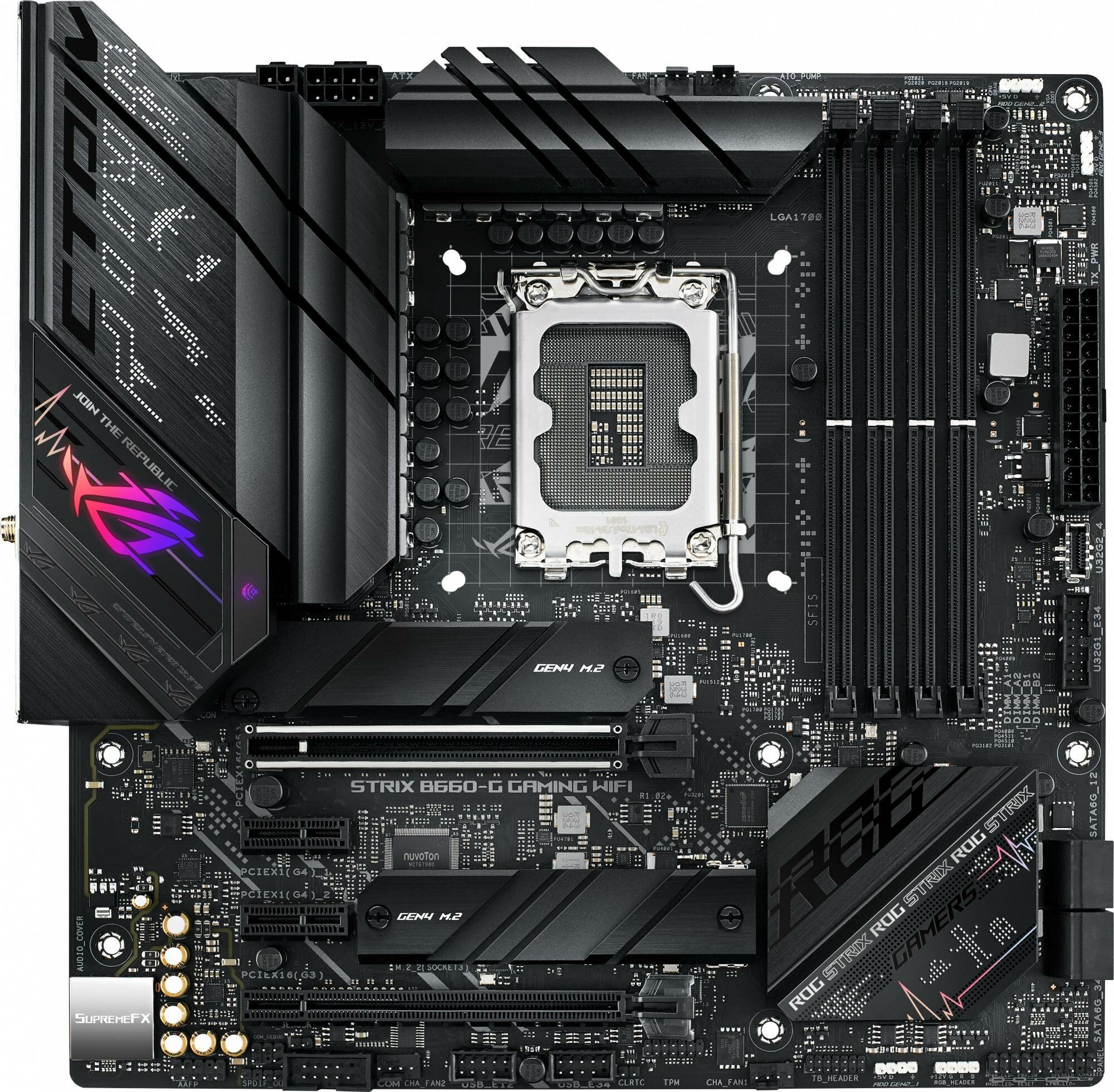 Материнская плата Asus ROG STRIX B660-G GAMING WIFI, Soc-1700, mATX