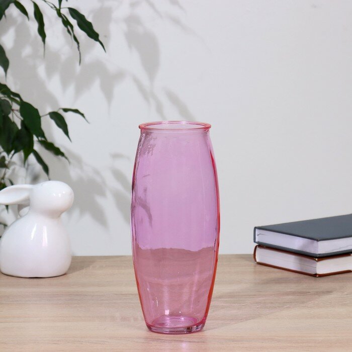 фото Ваза "Розовая" d-7см, 9,5х23,5см