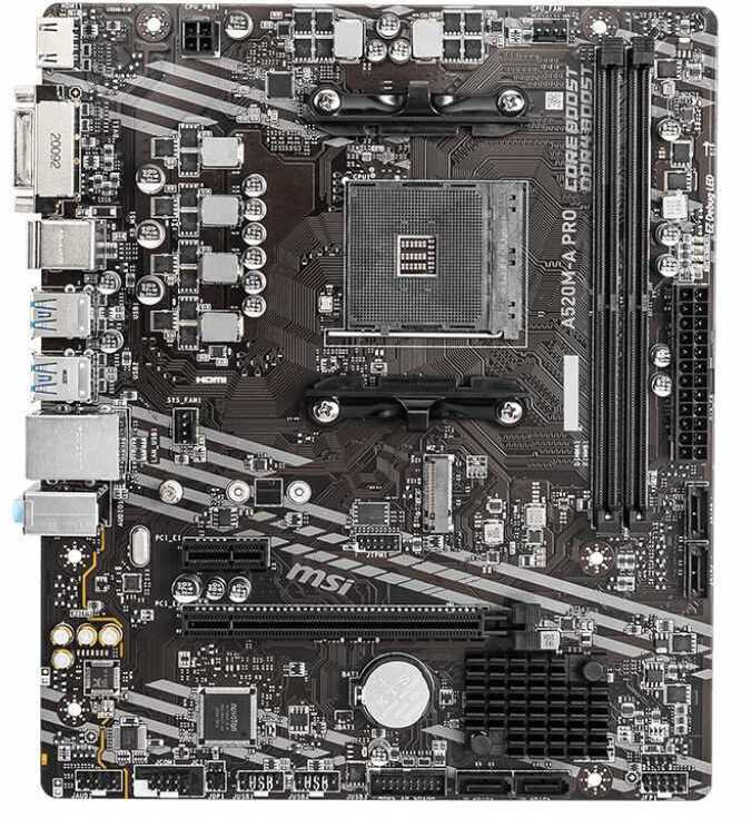 MSI A520M-A PRO (mATX, A520M, 2xDDR4)