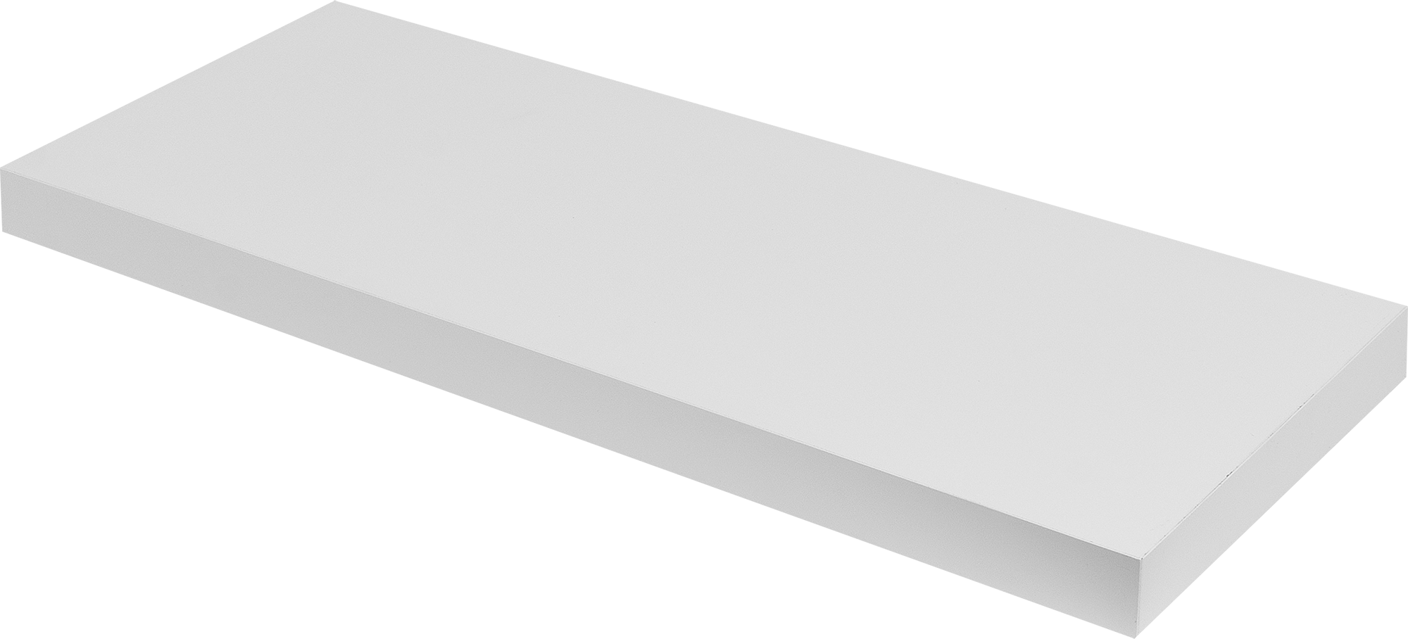Полка мебельная Spaceo White 60x23.5x3.8 см МДФ цвет белый