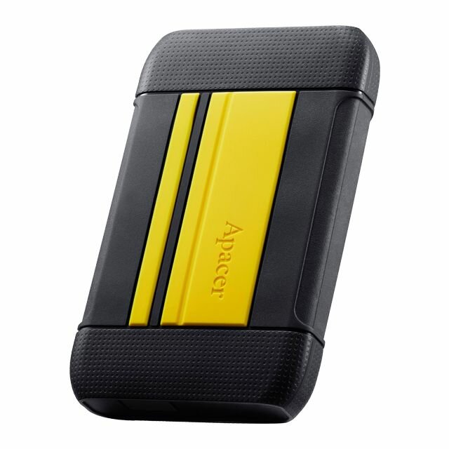 2.5" Внешний HDD 1TB Apacer AC633 AP1TBAC633Y-1 USB 3.2 Gen 1, Military-Grade Shockproof, Yellow, RTL