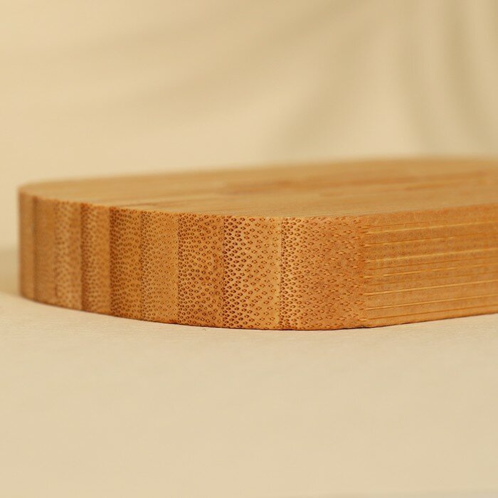 Мыльница деревянная «Soap», круглая, бамбук - фотография № 6