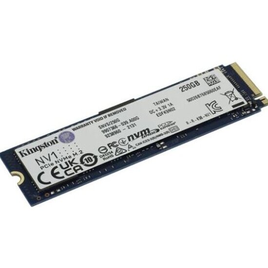 Накопитель KINGSTON SSD M.2 2280 NV1 250 Гб PCI-E 3.0 x4 NVMe SNV2S/250G