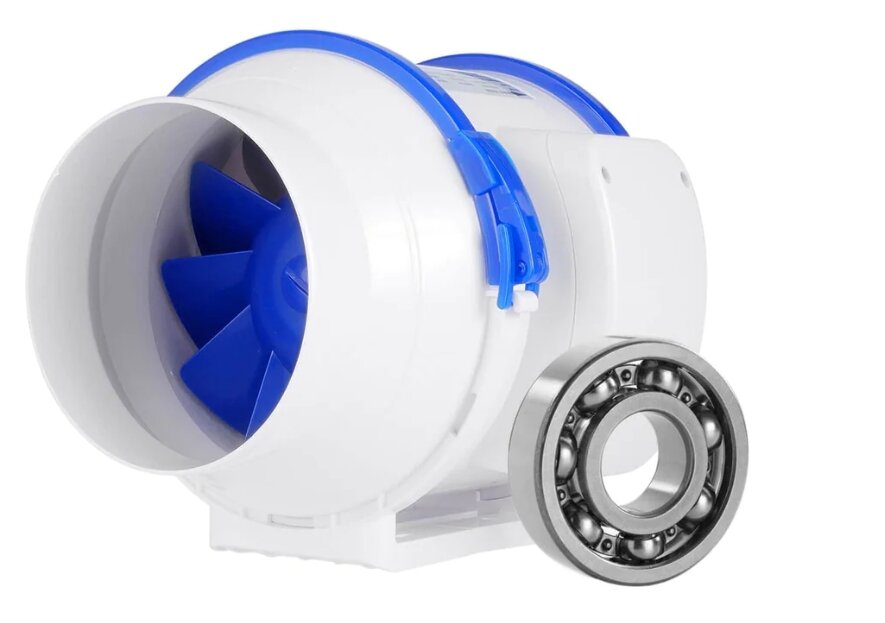 Канальный вентилятор Hon&Guan GF-150P из ABS-пластика со смешанным потоком - фотография № 1