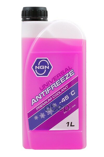 Антифриз, Готовый Раствор Universal Antifreeze G12++ -45 Фиолетовый 1л NGNV172485650