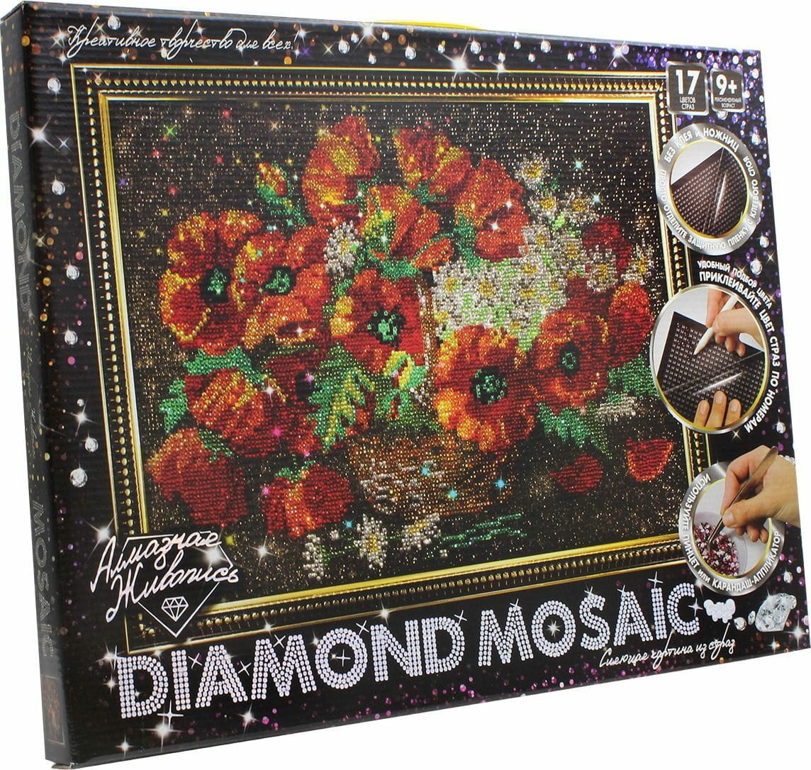 Набор для творчества Данко-Тойс Diamond Mosaic - Цветы