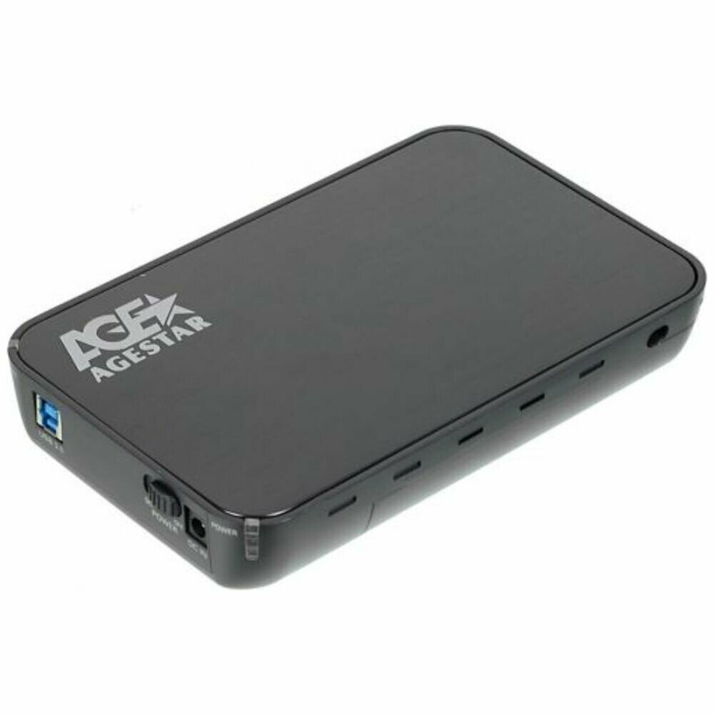 Корпус 3.5" AgeStar 3UB3A8-6G, SATA-USB3.0 Black