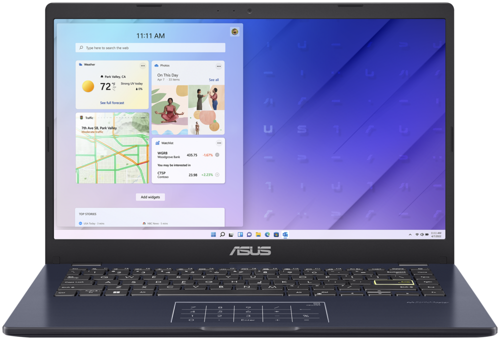 Ноутбук Asus E410ma-ek1281w (90nb0q11-m41630) .