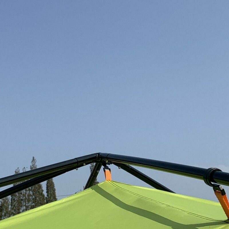 палатка туристическая с москитной сеткой, тент садовый шатер, для рыбалки /для дачи, беседка, Шестиугольный шатер 420*420*225cm - фотография № 9