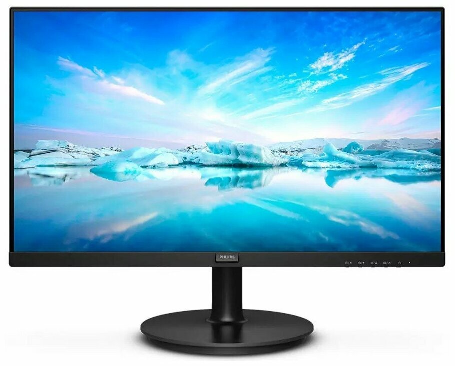 LCD Philips 23.8" 241V8L (00/01) черный VA 1920x1080 75Hz 4ms 250cd 3000:1 8bit 178/178 D-Sub HDMI