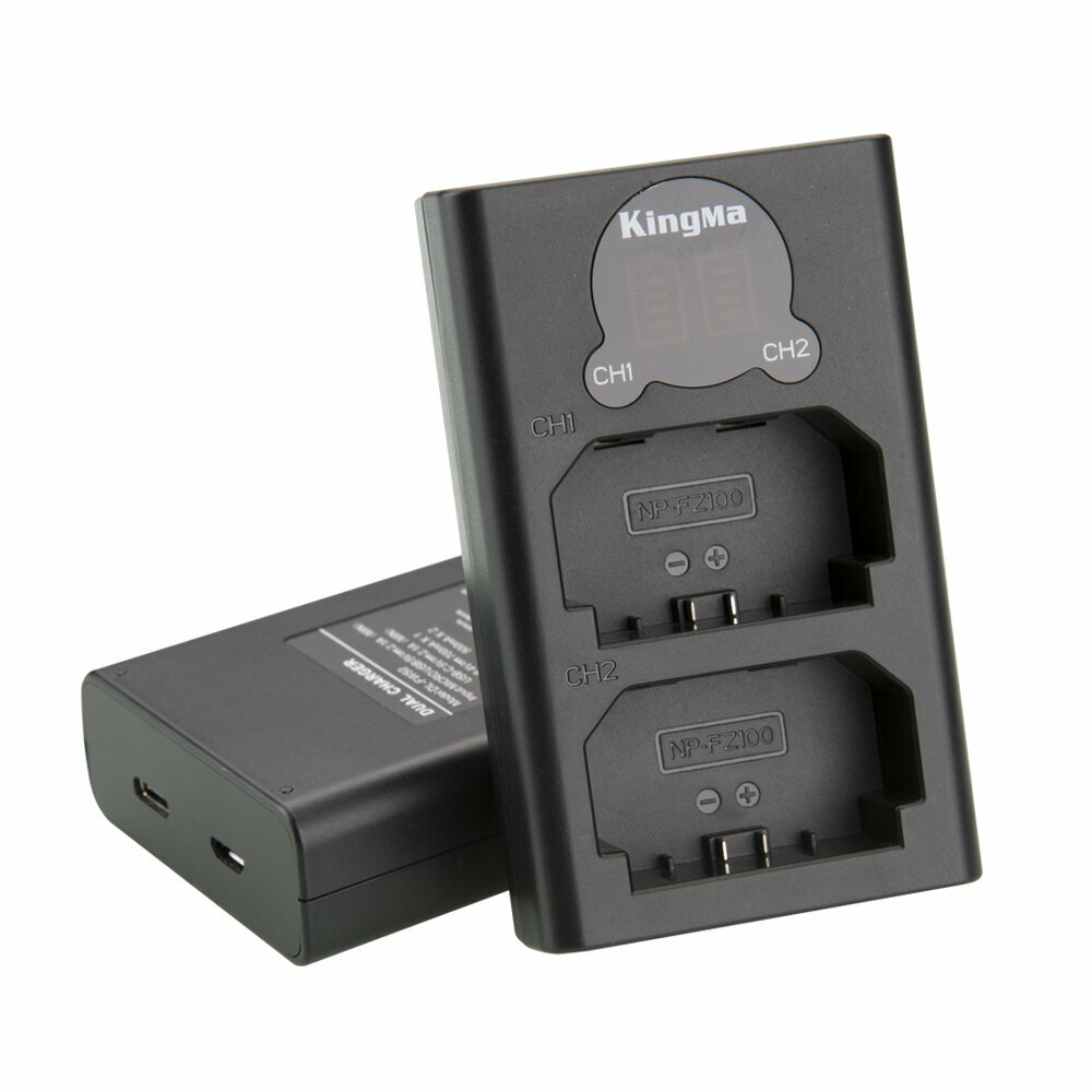 Двойное зарядное устройство KingMa BM048-FZ100 для аккумулятора Sony NP-FZ100