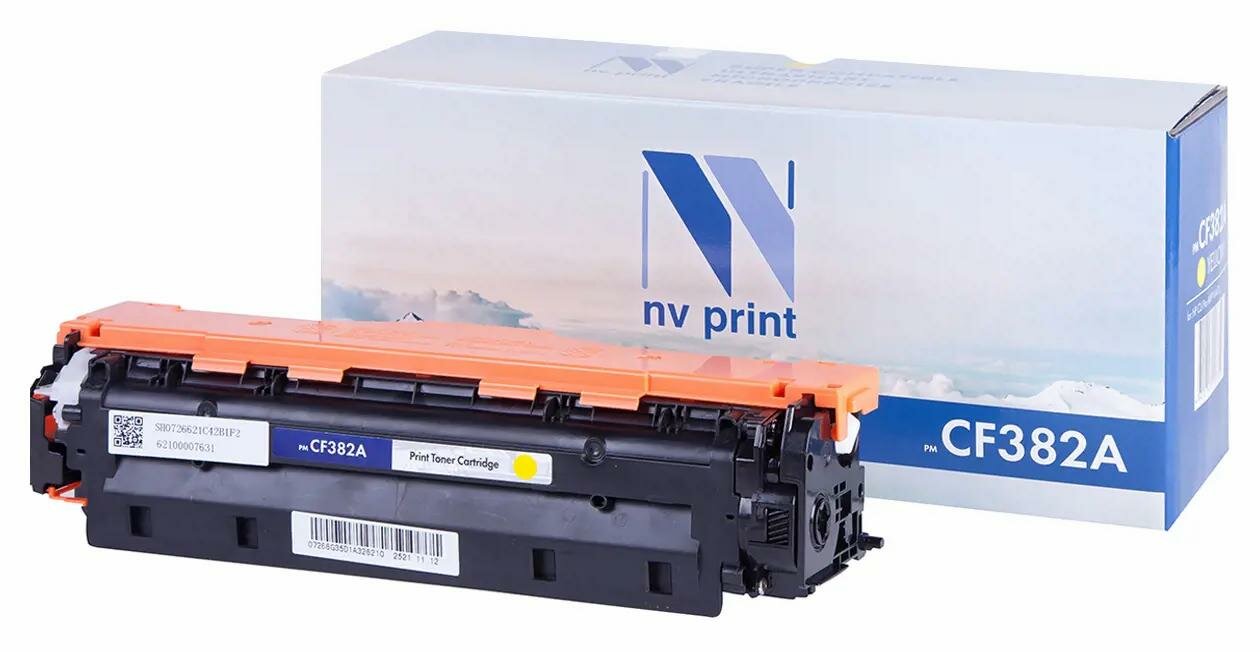 Картридж лазерный NV-Print NV-CF382AY, желтый