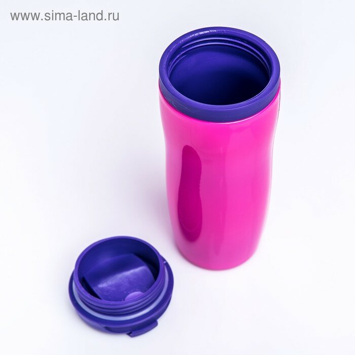 Термостакан, розово-фиолетовый неон, 350 мл - фотография № 3