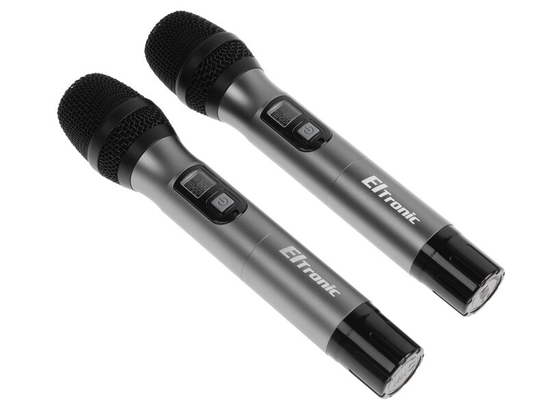 Набор микрофонов ELTRONIC 10-07 беспроводные 2 микрофона приемник черный