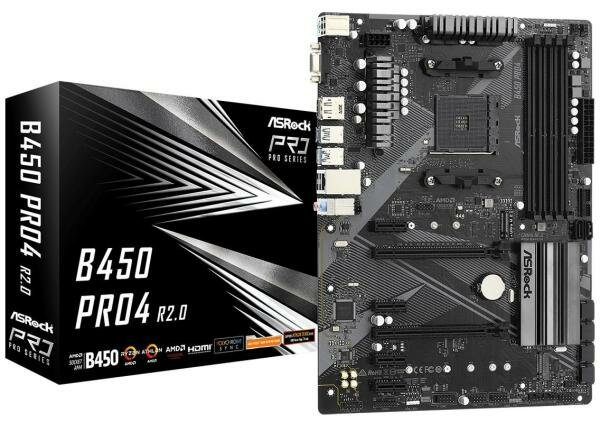 Материнская плата ASRock B450 PRO4 R20