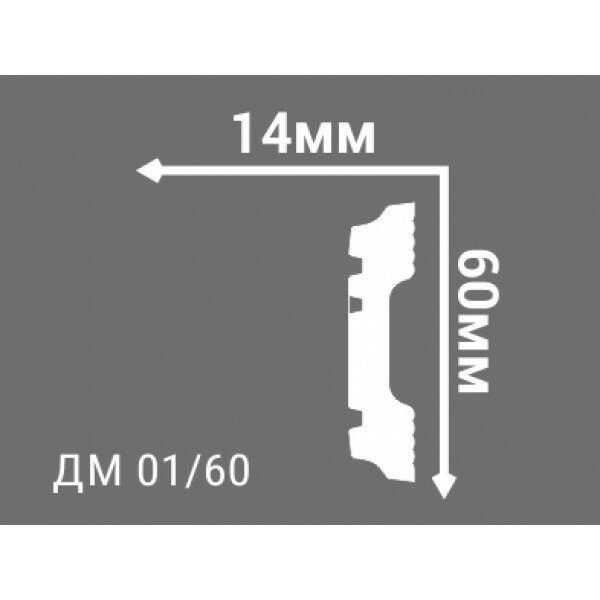 Молдинг инжекционный ДМ 01/60 - фотография № 4