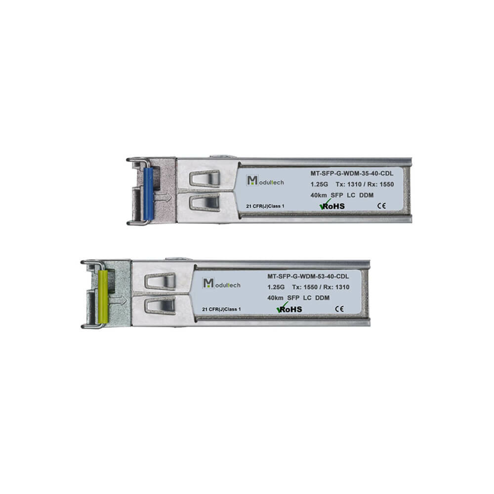 Комплект SFP WDM 125 Гбит/с 40 км 1310 | 1550 нм LC SMF DDM