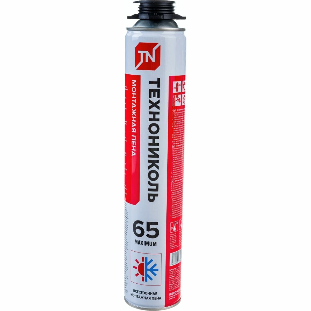 фото Технониколь Пена монтажная профессиональная 65 MAXIMUM всесезонная TN528370