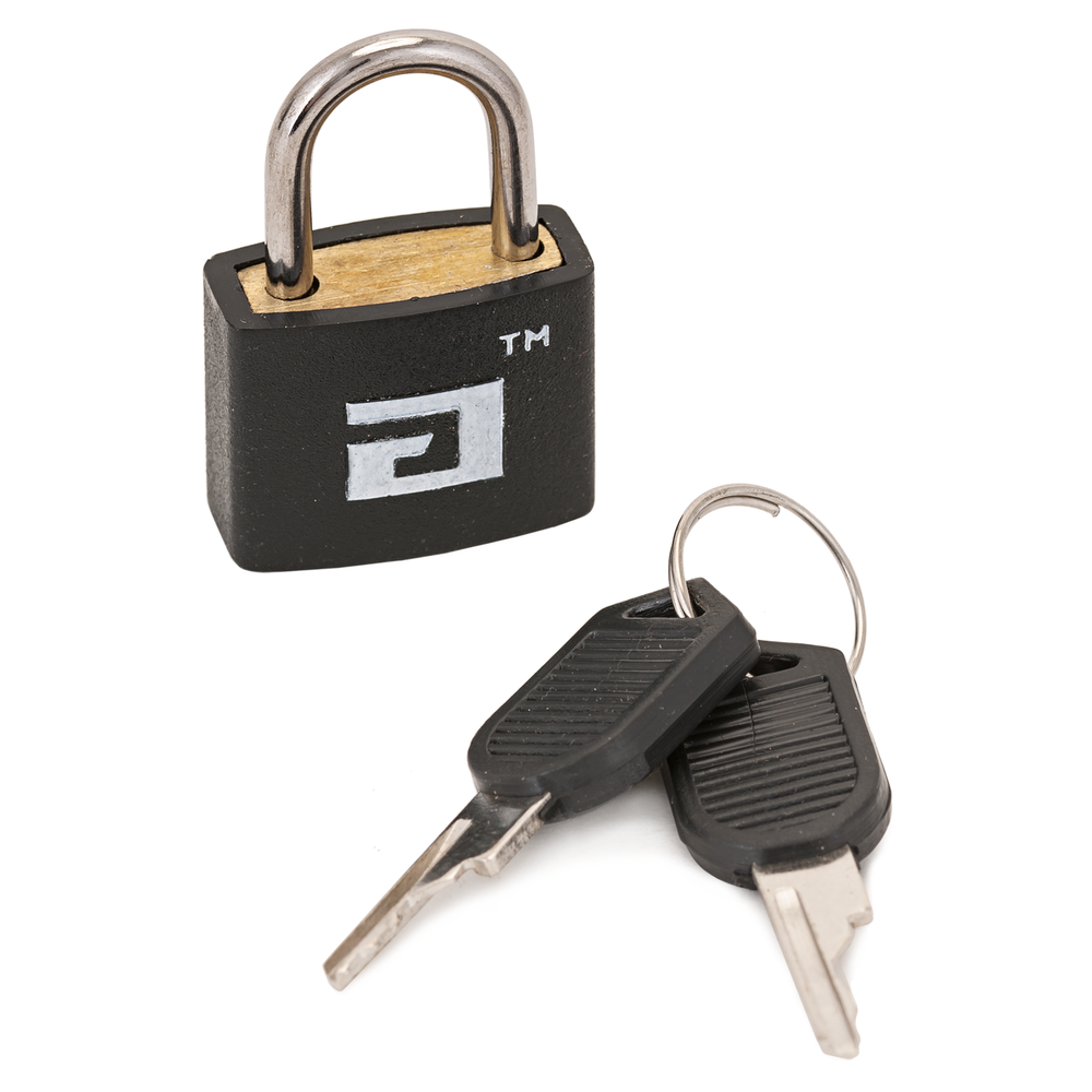 фото Замок висячий ВС1Л-20 черный d=2,8мм для чемоданов аллюр