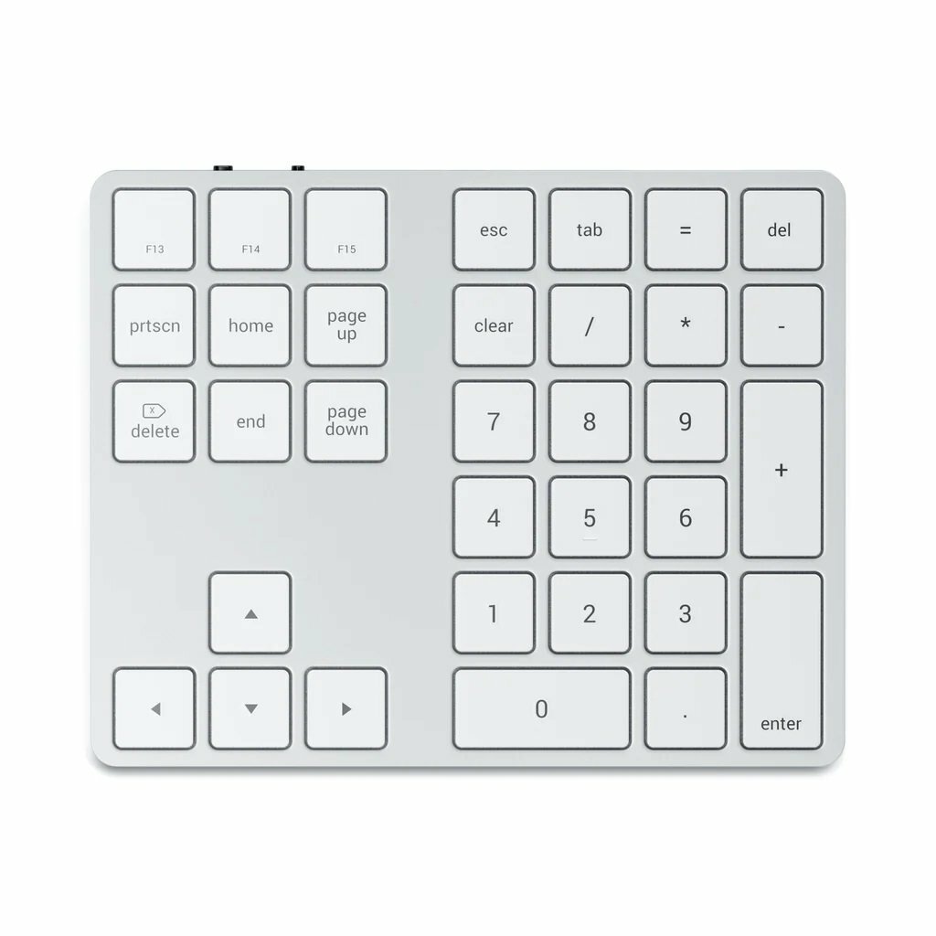 Беспроводной цифровой блок клавиатуры Satechi Aluminum Slim Wireless Keyboard Silver ST-XLABKS