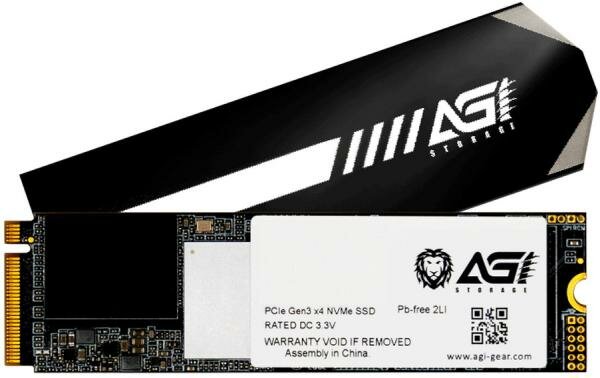 Твердотельный накопитель SSD M.2 1 Tb AGI AI218 Read 3478Mb/s Write 3137Mb/s 3D NAND TLC