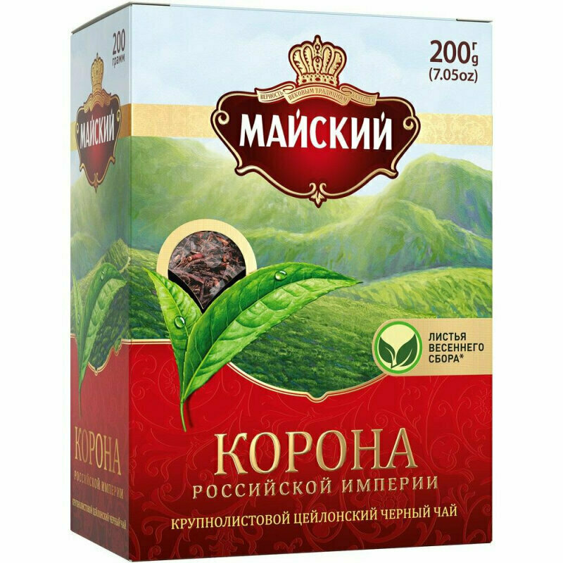 Чай Майский Корона Российской Империи черный 200 г, 972476 - фотография № 6
