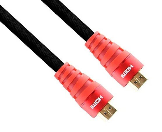 Кабель VCOM HDMI - HDMI (CG526S-R-3M), 3 м, черный/красный