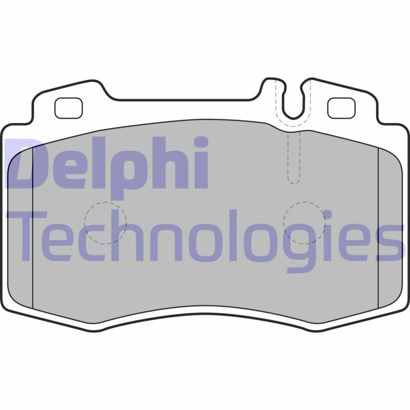 Комплект тормозных колодок, дисковый тормоз, DELPHI LP1688 (1 шт.)