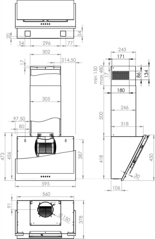 Вытяжка каминная Gorenje Simplicity WHI6SYW