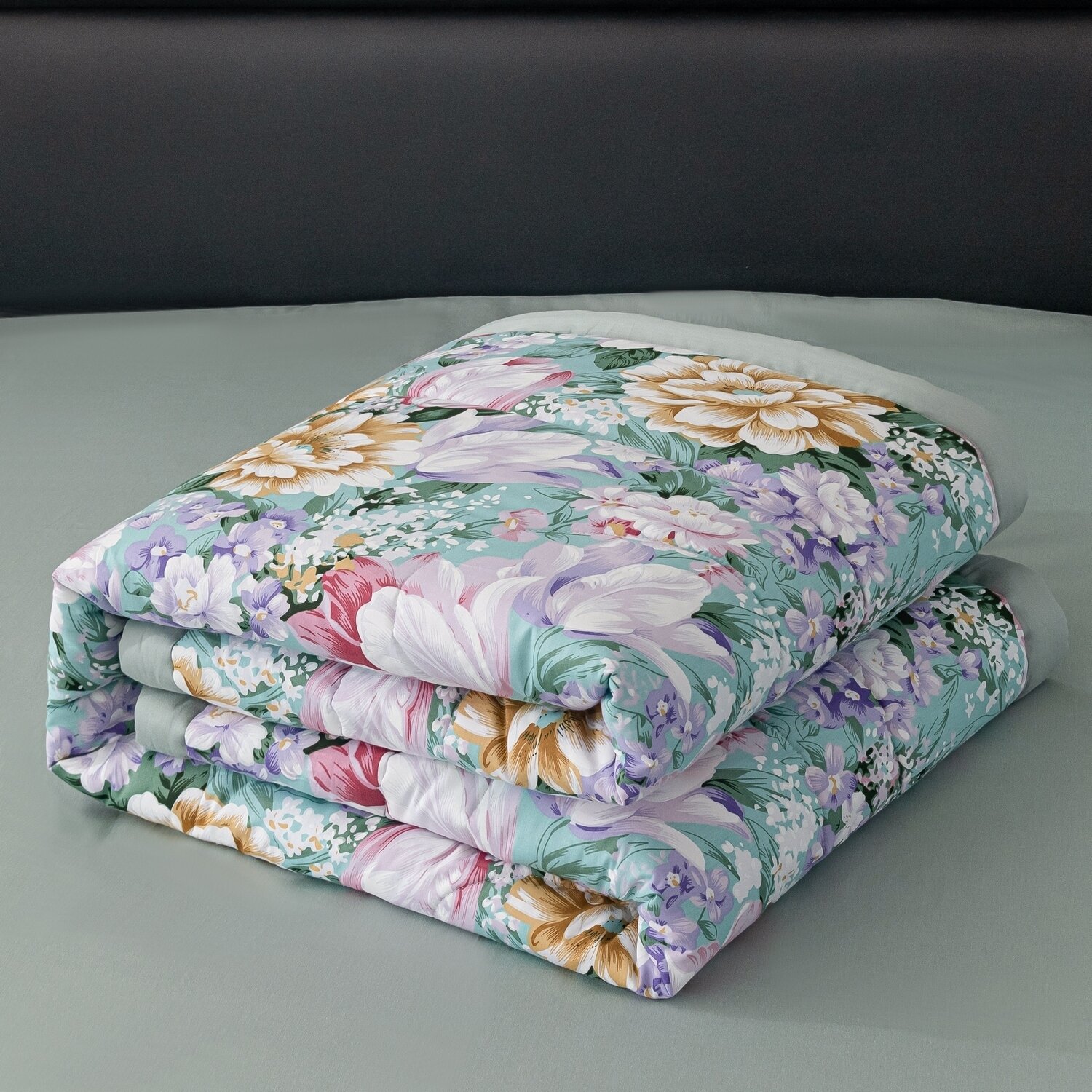Комплект постельного белья Сатин с Одеялом 100% хлопок OB129 - фотография № 9