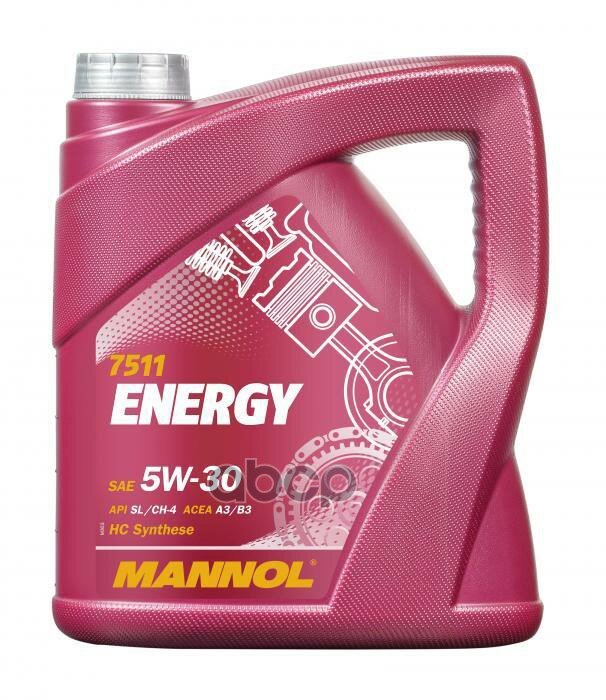 Полусинтетическое моторное масло Mannol Energy 5W-30 SN/CH-4